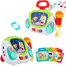 Load image into Gallery viewer, Music Toy Karaoke Machine with Singing Recording, Cool Sound Effect, Soft Lights and Non Electronic Screen for Kids