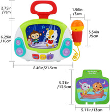 Load image into Gallery viewer, Music Toy Karaoke Machine with Singing Recording, Cool Sound Effect, Soft Lights and Non Electronic Screen for Kids