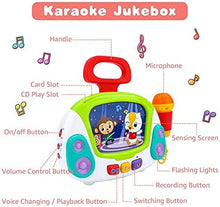 Load image into Gallery viewer, Music Toy Karaoke Machine with Singing Recording, Cool Sound Effect, Soft Lights and Non Electronic Screen for Kids