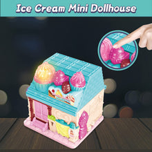 Load image into Gallery viewer, Portable Dollhouse Playset Bakery House Room Toy Mini 3D Doll House Pretend Play Toy With light and sound Great Gift for Kids