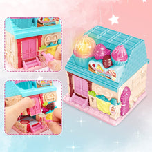 Load image into Gallery viewer, Portable Dollhouse Playset Bakery House Room Toy Mini 3D Doll House Pretend Play Toy With light and sound Great Gift for Kids