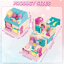 Load image into Gallery viewer, Portable Dollhouse Playset Bakery House Room Toy Mini 3D Doll House Pretend Play Toy With light and sound Great Gift for Kids