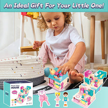 Load image into Gallery viewer, Portable Dollhouse Playset Bakery House Room Toy Mini 3D Doll House Pretend Play Toy With light and sound Great Gift for Kids