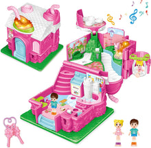 Load image into Gallery viewer, Cafe Garden Dolls House Portable Dollhouse Playset Pretend Play Toy With light and sound Mini 3D Doll House Great Gift for Kids