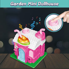 Load image into Gallery viewer, Cafe Garden Dolls House Portable Dollhouse Playset Pretend Play Toy With light and sound Mini 3D Doll House Great Gift for Kids