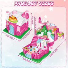 Load image into Gallery viewer, Cafe Garden Dolls House Portable Dollhouse Playset Pretend Play Toy With light and sound Mini 3D Doll House Great Gift for Kids