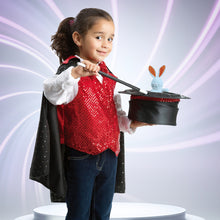 Load image into Gallery viewer, Role Play Magician Costume with Magic Hat and Wand Halloween Costume Prefect Birthday Christmas Party Gift for Children
