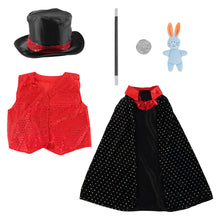 Load image into Gallery viewer, Role Play Magician Costume with Magic Hat and Wand Halloween Costume Prefect Birthday Christmas Party Gift for Children