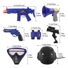Load image into Gallery viewer, Role Play SWAT Force Play Set with a Vest, Helmet, Toy Grenades and More Police Accessories with a Storage Backpack- Great for Kids