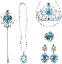 Load image into Gallery viewer, 10 Pcs Fairy Princess Shoe Jewellery Boutique Play Set Fairy Wings Necklace Earrings Ring Bag Wand Princess Tiara Kids Christmas Gift Toys