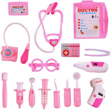 Load image into Gallery viewer, 2-in-1 Doctor and Dentist Carrycase Kids Role Play Set Education Kit with Lights Sounds Functions Prefect Birthday Christmas Gift for Kids