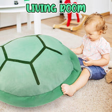 Load image into Gallery viewer, 80CM Wearable Turtle Shell stuffed Animal Large Toy Plush Pillow Includes Filler Sea Turtle Costume stuffed Animal Gift For Kids Adults