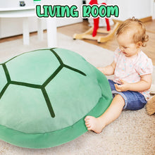 Load image into Gallery viewer, 130CM Wearable Turtle Shell Fancy Dress Costume Multi-Purpose Sea Turtle Costume Children Adult Turtle Plush Pillow Birthday Gift