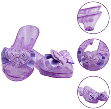 Load image into Gallery viewer, Deluxe Shoe and Tiara Beauty Boutique with 4 Pairs of Shoes and Four Crown Tiaras Included
