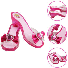 Load image into Gallery viewer, Deluxe Shoe and Tiara Beauty Boutique with 4 Pairs of Shoes and Four Crown Tiaras Included
