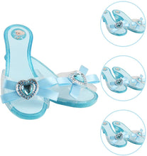 Load image into Gallery viewer, Deluxe Shoe and Tiara Beauty Boutique with 4 Pairs of Shoes and Four Crown Tiaras Included