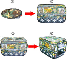 Load image into Gallery viewer, Kids Play Tent - Pop up Army Foldable Play Tent Children Play House Indoor Outdoor Play Toy Great Gift for for 3 4 5 6 Year Old Boys Girls