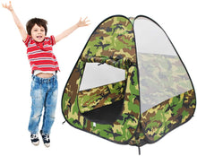 Load image into Gallery viewer, Foldable Playhouse Tent & Toy Compass with Camouflage Design - Great Indoor Outdoor Gift for Kids