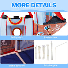 Load image into Gallery viewer, Pirate Ship Play Tent Pop Up Tents for Kids Play House Play Tents Kids Tent Indoor Outdoor Playhouse Great Gift for Birthday Christmas