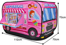 Load image into Gallery viewer, Ice Cream Truck Foldable Play Tent –Children Play House Indoor Outdoor Play Toy Great Gift for Girls Boys 3 4 5 Years Old