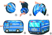 Load image into Gallery viewer, Police Truck Foldable Play Tent -Children Play House Indoor Outdoor Play Toy Great Gift for Kids