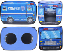 Load image into Gallery viewer, Police Truck Foldable Play Tent -Children Play House Indoor Outdoor Play Toy Great Gift for Kids