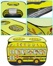 Load image into Gallery viewer, School Bus Foldable Play Tent -Children Play House Indoor Outdoor Play Toy Great Gift for Kids