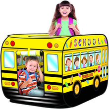 Load image into Gallery viewer, School Bus Foldable Play Tent -Children Play House Indoor Outdoor Play Toy Great Gift for Kids
