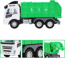 Load image into Gallery viewer, Remote Control Engineering Construction Garbage Truck Vehicle with Three Bins, Light and Sounds Functions Fun Educational Gift for Kids