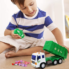 Load image into Gallery viewer, Remote Control Early Education Engineering Construction Vehicles with Light and Sounds Cement Mixer Crane Garbage Truck Best Gift for Kids