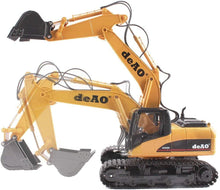 Load image into Gallery viewer, 15 Channel Remote Control Fork and Bucket Excavator Construction with Realistic Features Great for Kids and Adults Prefect Christmas Gift