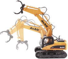 Load image into Gallery viewer, 15 Channel Remote Control Fork and Bucket Excavator Construction with Realistic Features Great for Kids and Adults Prefect Christmas Gift
