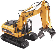 Load image into Gallery viewer, 15 Channel Remote Control Fork and Bucket Excavator Construction with Realistic Features Great for Kids and Adults Prefect Christmas Gift