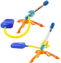 Load image into Gallery viewer, 2-IN-1 Super Stomp and Launch Rocket Play Set Game for Children Includes Light up Foam Rockets for Indoor and Outdoor Use