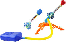 Load image into Gallery viewer, 2-IN-1 Super Stomp and Launch Rocket Play Set Game for Children Includes Light up Foam Rockets for Indoor and Outdoor Use
