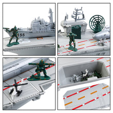 Load image into Gallery viewer, Aircraft Carrier Scale Model Warplanes Warships Military Vehicles Battleship Helicopter Trucks Tank Army Toys Present Gift for Kids