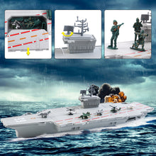 Load image into Gallery viewer, Aircraft Carrier Scale Model Warplanes Warships Military Vehicles Battleship Helicopter Trucks Tank Army Toys Present Gift for Kids