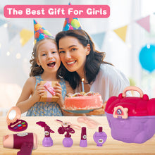 Load image into Gallery viewer, Pretend Makeup Toy Set for Kids Beauty Set Makeup Toy Dressing table Set with Cosmetic Box Portable Vanity Carry Case Play Set for Girls
