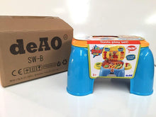 Load image into Gallery viewer, Work Bench Playset with Tools Set - Handy 2in1 Carrycase & Stool with Accessories including Saw, Spanner, Hammer, Pliers