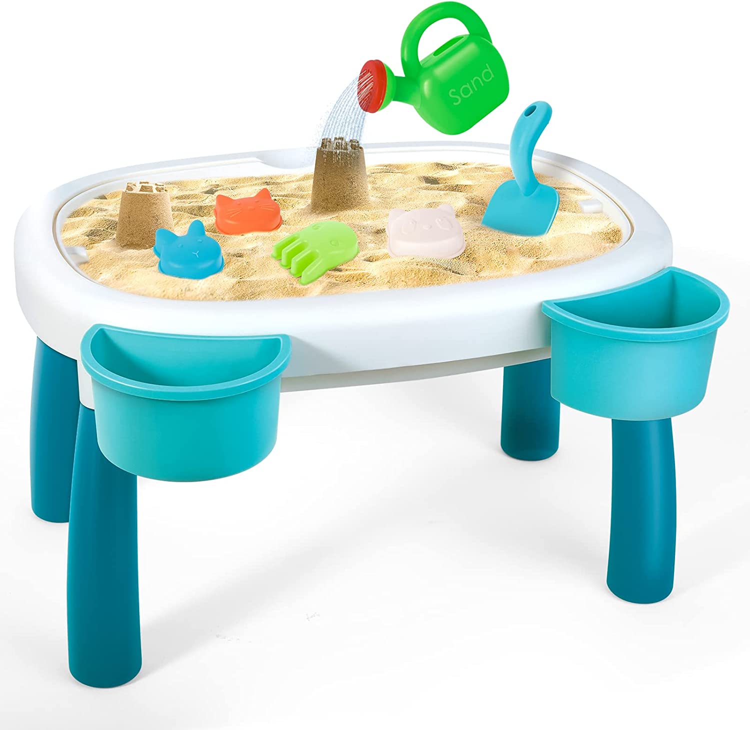 Sand and Water Table Toy for Kids Beach Toy summer Table Activity Sens