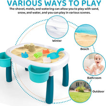 Load image into Gallery viewer, Sand and Water Table Toy for Kids Beach Toy summer Table Activity Sensory Play Sand Table Outdoor Table