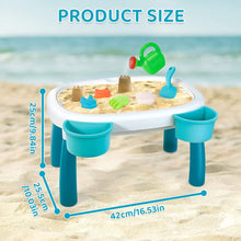 Load image into Gallery viewer, Sand and Water Table Toy for Kids Beach Toy summer Table Activity Sensory Play Sand Table Outdoor Table
