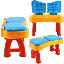 Load image into Gallery viewer, Sand and Water Table - Water Fall and Sand Fall (XL) Double Compartment Includes Lots of Accessories and LIDS