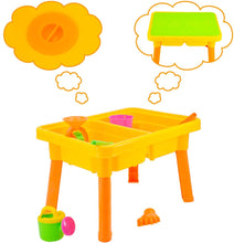 Load image into Gallery viewer, Basic Sand and Water Table with Lid Summer Outdoor Pool Beach Playset for Toddlers Kids