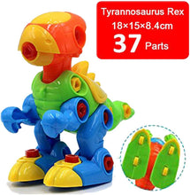 Load image into Gallery viewer, Take Apart Dinosaurs Toys Includes Screw Drivers and Pull-Along Accessory (2 Pack)