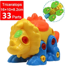 Load image into Gallery viewer, Take Apart Dinosaurs Toys Includes Screw Drivers and Pull-Along Accessory (2 Pack)