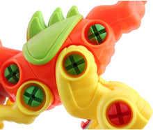 Load image into Gallery viewer, Take Apart Dinosaurs Toys Includes Screw Drivers and Pull-Along Accessory (2 Pack)