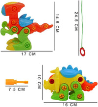 Load image into Gallery viewer, Take Apart Dinosaurs Toys Includes Screw Drivers and Pull-Along Accessory (2 Pack)