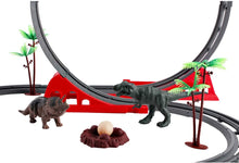 Load image into Gallery viewer, Train Track Play Set with Dinosaur Toys, Tracks and Accessories – Great gift for Children