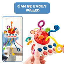Load image into Gallery viewer, Montessori Toys for Kids Sensory Toys Early Educational Activity Toys for Infants Silicone Pulling Toys Travel Toys for Baby and Toddlers
